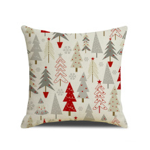 Square Xmas Throw Pillow Cover Christmas Decoration Car Cushion Case for Sofa Bedroom Custom